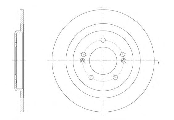 61438.00 Remsa Тормозной диск для Hyundai i40