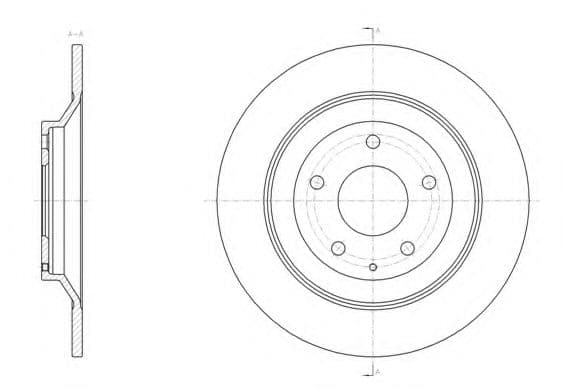 61518.00 Remsa Тормозной диск для Mazda CX-5
