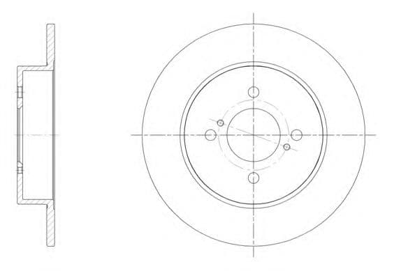 61537.00 Remsa Тормозной диск для Suzuki Swift