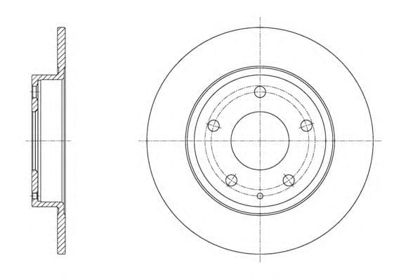 61575.00 Remsa Гальмівний диск для Mazda 3