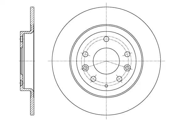 6161500 Remsa Гальмівний диск для Mazda CX-3