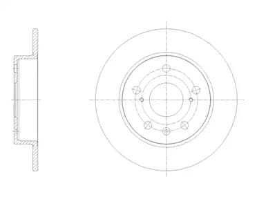 6166600 Remsa Тормозной диск