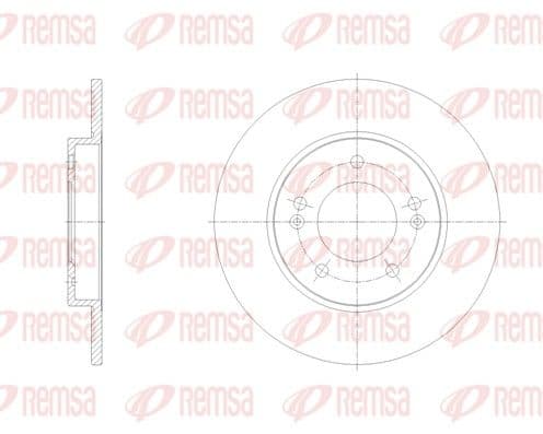 6210300 Remsa Гальмівний диск
