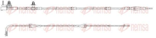 001168 Remsa Датчик износа тормозных колодок