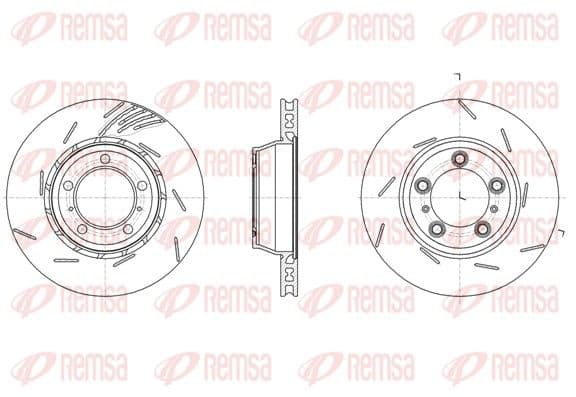 6186110 Remsa Гальмівний диск для Porsche Panamera