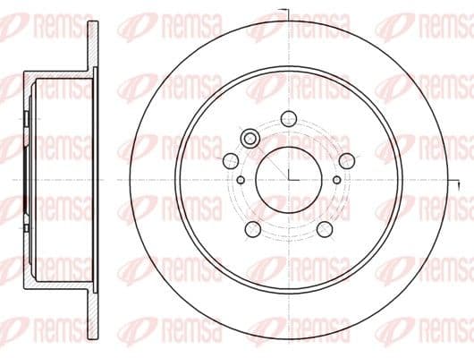 6196900 Remsa Гальмівний диск для Toyota Venza