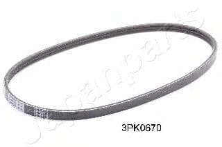 DV-3PK0670 Japanparts Поліклиновий ремінь для Nissan Micra