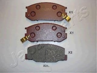 PA-231AF Japanparts Гальмівні колодки