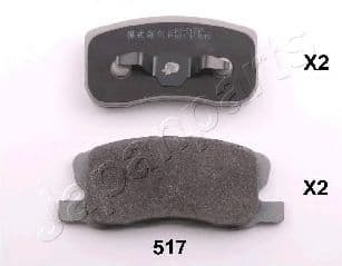 PA-517AF Japanparts Гальмівні колодки для Mitsubishi Colt