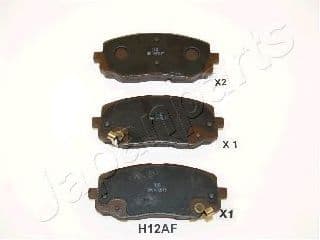 PA-H12AF Japanparts Гальмівні колодки для Hyundai i20