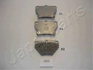 PP-203AF Japanparts Гальмівні колодки