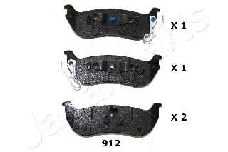 PP-912AF Japanparts Гальмівні колодки для Chrysler Pacifica