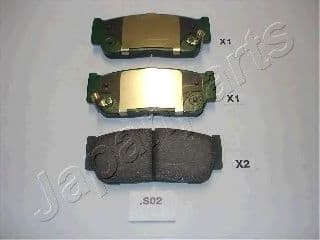 PP-S02AF Japanparts Гальмівні колодки