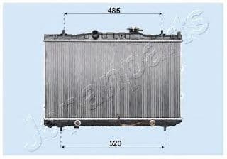 RDA333031 Japanparts Радіатор охолодження двигуна для Kia Cerato