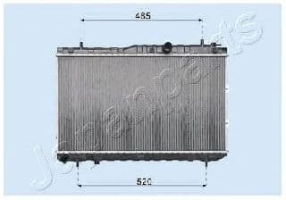 RDA333033 Japanparts Радіатор охолодження двигуна для Kia Cerato