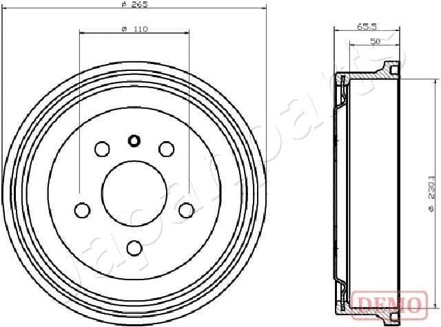 ta0413c Japanparts Тормозной барабан