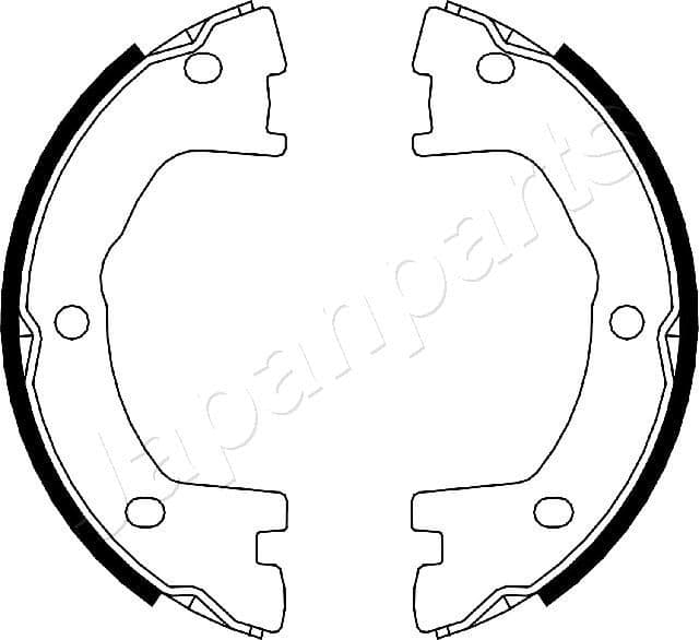 gf0231af Japanparts Тормозные колодки