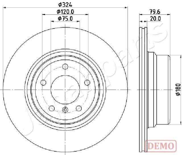 dp012c Japanparts Тормозной диск для Chery M11