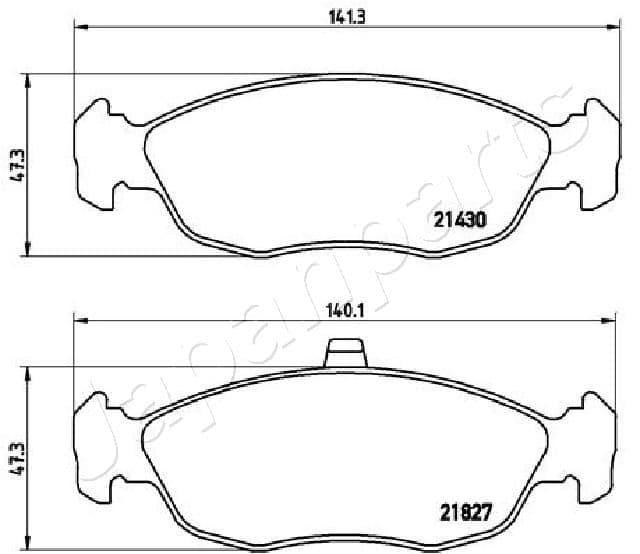 pa0633af Japanparts Тормозные колодки