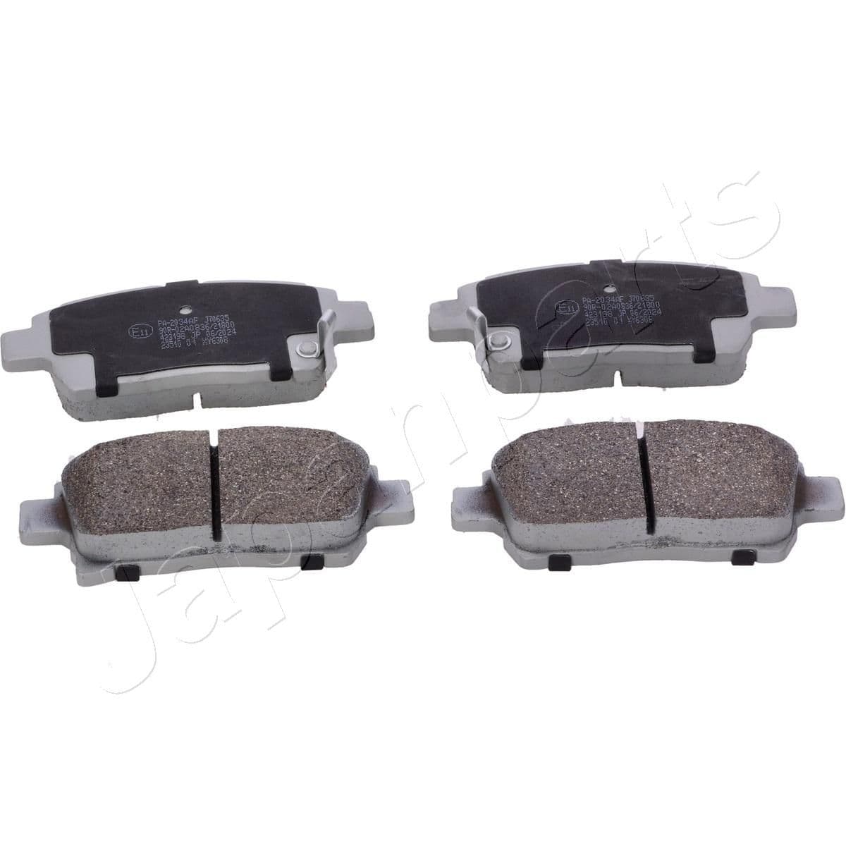 pa2034af Japanparts Тормозные колодки