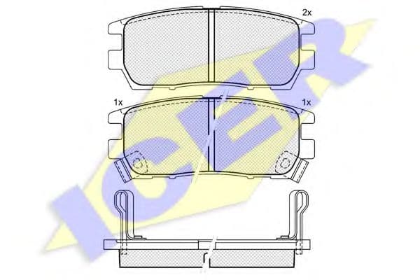 140980 Icer Гальмівні колодки