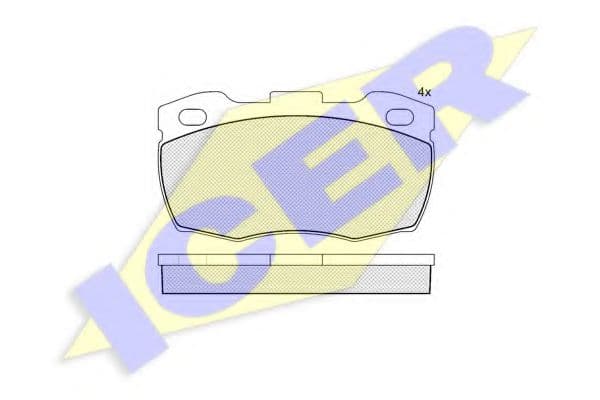 141089 Icer Гальмівні колодки для Land Rover Defender