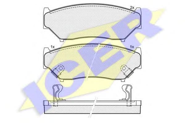 141096 Icer Гальмівні колодки