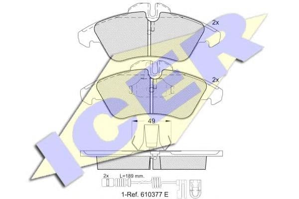 141104-203 Icer Гальмівні колодки