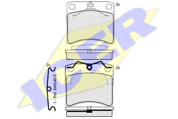141168 Icer Гальмівні колодки для Volkswagen Transporter