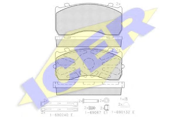 151404-202 Icer Тормозные колодки