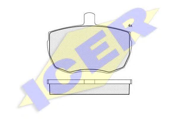 180230 Icer Гальмівні колодки