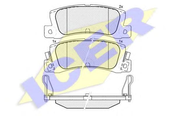 180612-071 Icer Тормозные колодки