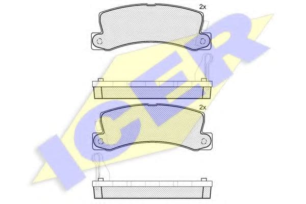 180734 Icer Тормозные колодки