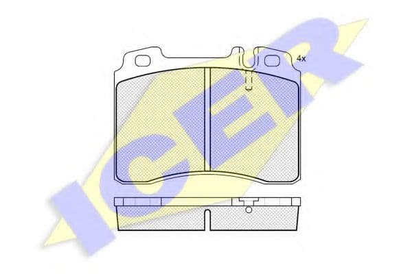 180861 Icer Гальмівні колодки