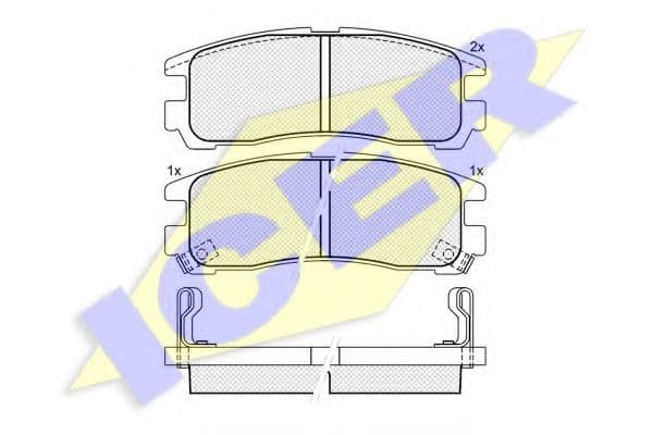 180981 Icer Гальмівні колодки