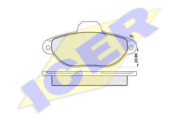 181018 Icer Гальмівні колодки