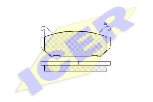 181110 Icer Тормозные колодки