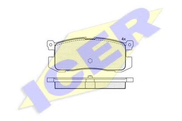 181160 Icer Гальмівні колодки