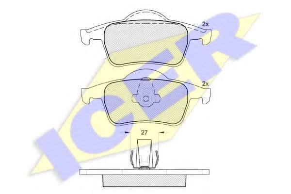 181298 Icer Гальмівні колодки
