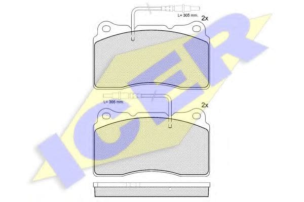 181424 Icer Тормозные колодки
