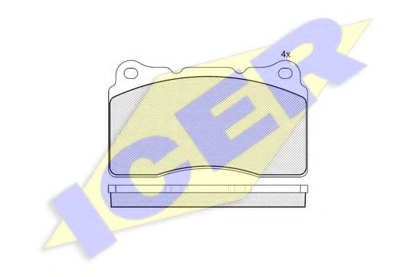 181582 Icer Гальмівні колодки