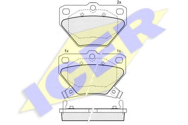 181607 Icer Гальмівні колодки