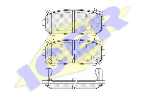 181669 Icer Гальмівні колодки