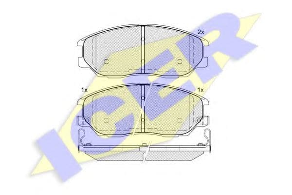 181714 Icer Гальмівні колодки