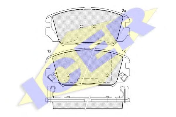 181745 Icer Гальмівні колодки