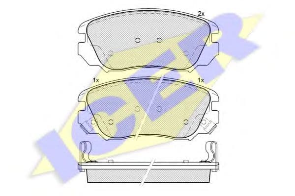 181914 Icer Гальмівні колодки
