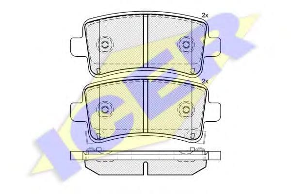 181929 Icer Гальмівні колодки