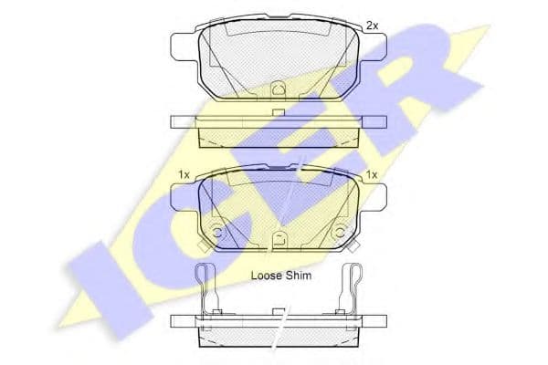 182017 Icer Гальмівні колодки