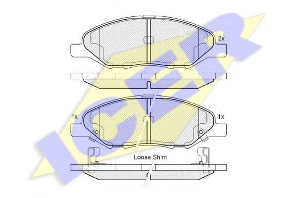 182074 Icer Тормозные колодки