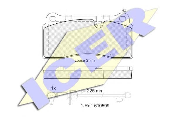 182121-203 Icer Гальмівні колодки